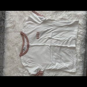 NASH cropped ringer tshirt